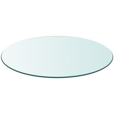 vidaXL Blat stołu, szklany, okrągły, 600 mm