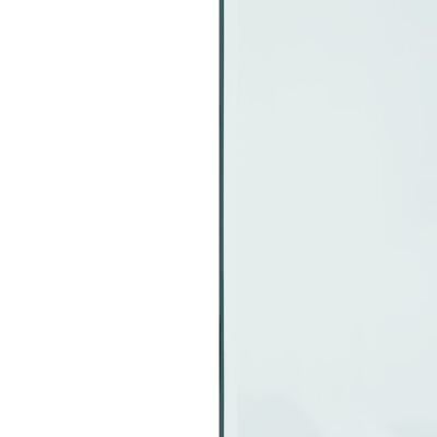 vidaXL Panel kominkowy, szklany, prostokątny, 120x60 cm
