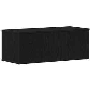 vidaXL Szafka pod telewizor 80x34x30 cm Czarny Dąb Drewno inżynieryjne