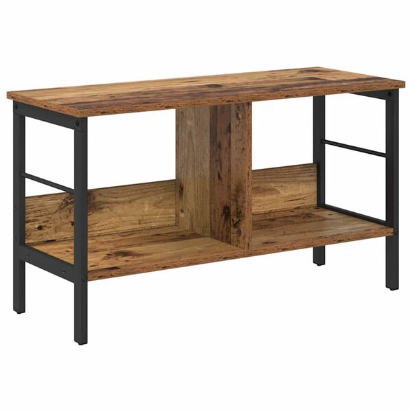 vidaXL P&oacute;łka na książki Stare drewno 82 x 32 x 47 cm