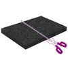 vidaXL Pad Patio z Granulatem Gumowym Czarny 6 x 9 x 0,8 cm Guma