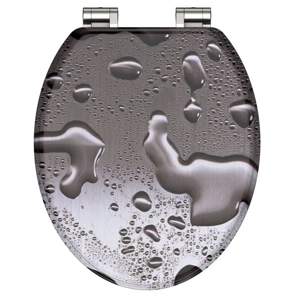 SCH&Uuml;TTE Deska sedesowa wolnoopadająca GREY STEEL