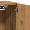 vidaXL Wisząca szafka łazienkowa, dąb artisian, 30x30x80 cm