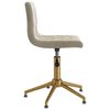 vidaXL Obrotowe krzesło stołowe, jasnoszare, obite aksamitem