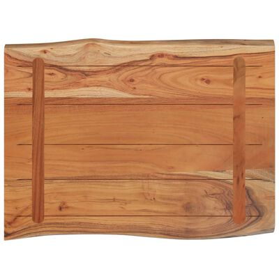 vidaXL Stolik boczny, 50x40x2,5 cm, drewno akacjowe, naturalna krawędź