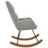 vidaXL Fotel bujany, jasnoszary, tapicerowany aksamitem