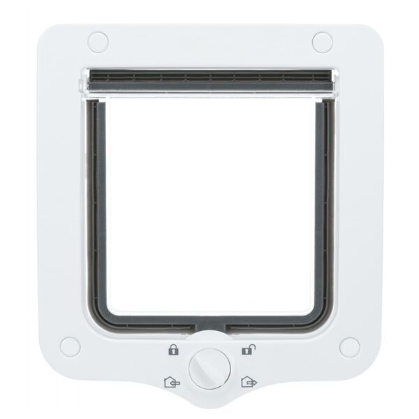 TRIXIE Drzwiczki dla kota z 4 formami zamknięcia, białe