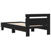 vidaXL Ramka ł&oacute;żka Czarny Dąb 203 x 95 x 70 cm Materiał drewnopochodny