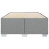 vidaXL Rama ł&oacute;żka bez materaca, jasnoszara, 120x200 cm, obita tkaniną