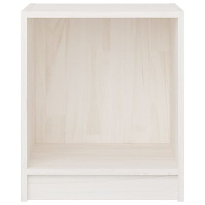 vidaXL Szafka nocna, biała, 35,5x33,5x41,5 cm, drewno sosnowe