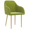 vidaXL Krzesła stołowe, 4 szt., jasnozielone, obite aksamitem