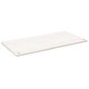vidaXL Blat biurka, biały, 100x60x2,5 cm, lite drewno sosnowe