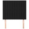 vidaXL Zagł&oacute;wek czarny 90x5x118/128 cm tkanina