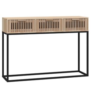 vidaXL Stolik konsolowy, 105x30x75cm, materiał drewnopochodny i żelazo