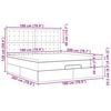 vidaXL Rama ł&oacute;żka otomana z materacem, szara, 180x200 cm, tkanina