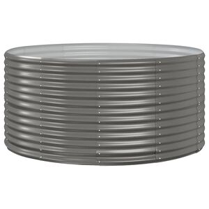 vidaXL Podwyższona donica, stal ocynkowana, 140x140x68 cm