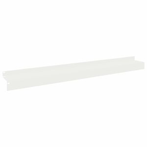 vidaXL Krawężnik do trawnika 10 szt. 100 x 10 x 8 cm Stal Biały