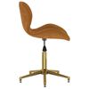 vidaXL Obrotowe krzesła stołowe, 2 szt., brązowe, aksamitne