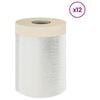 vidaXL Arkusz ochronny z taśmą klejącą 12 pcs 30 x 3300 cm HDPE
