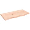 vidaXL Blat stołu, 80x40x(2-4) cm, surowe lite drewno dębowe