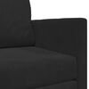 vidaXL Sofa Bed 110cm Czarny Aksamit