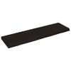 vidaXL P&oacute;łka, ciemnobrązowa, 140x40x(2-6) cm, wykończone drewno dębowe
