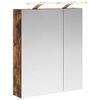 vidaXL Szafka z lustrem do łazienki Dąb wędzony 60 x 14,5 x 70 cm