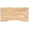 vidaXL Blat biurka, surowe, 100x50x2,5 cm, lite drewno dębowe
