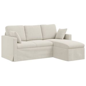 vidaXL Sofa Kremowy