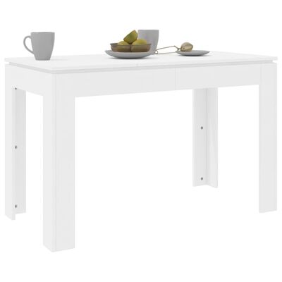 vidaXL Stół jadalniany, biały, 120x60x76 cm, materiał drewnopochodny