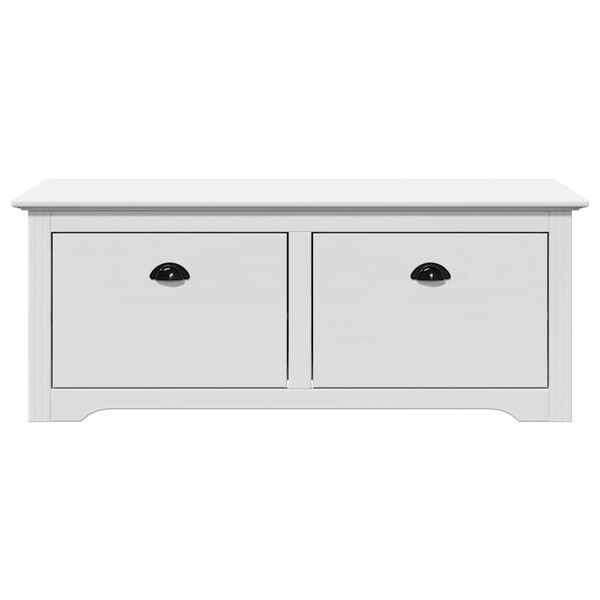 vidaXL Ławka do przedpokoju, BODO, biała, 114x40x45 cm