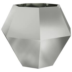 vidaXL Donica srebrny 100 x 100 x 80 cm Stal ocynkowana