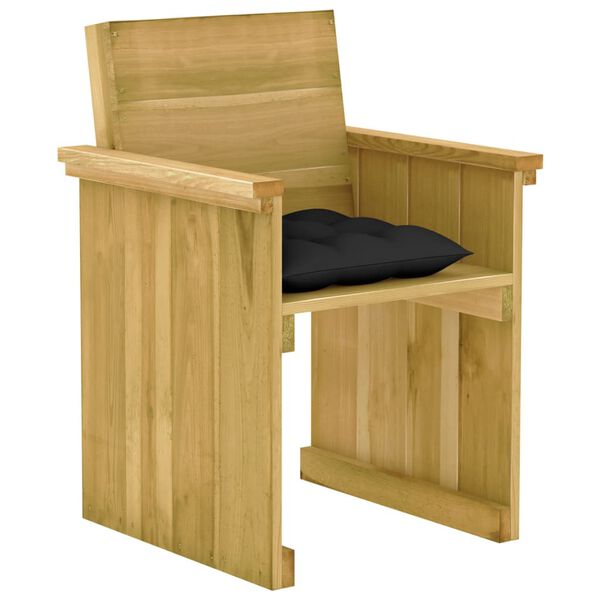 vidaXL 7-cz. zestaw mebli ogrodowych z poduszkami, impregnowana sosna