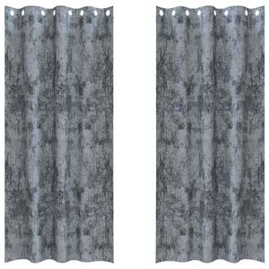 vidaXL Zasłony z weluru 2 szt. Srebrnoszary 225 x 140 cm Aksamit