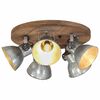 vidaXL Lampa sufitowa 25 W, srebro vintage, 50x50x25 cm, E27
