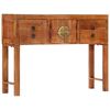 vidaXL Stolik konsolowy, 120x32x80 cm, surowe drewno mango