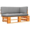 vidaXL Ogrodowa sofa narożna z palet, impregnowane drewno sosnowe