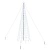 vidaXL Choinka świąteczna LED EKENAS 400 cm 800 LED Chłodna biel Stal