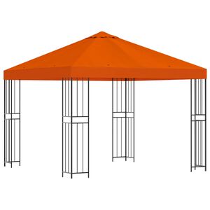 vidaXL Altana 3 x 3 m pomarańczowy Poliester i Stal 190 gsm