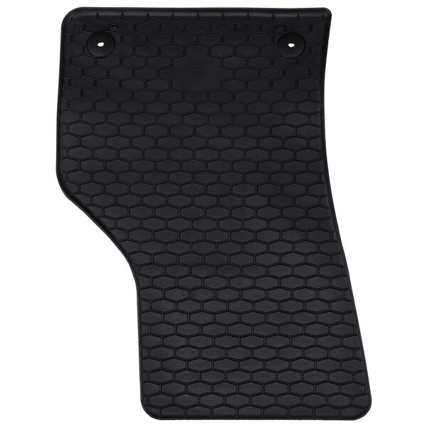 vidaXL Mata samochodowa 4 pcs Czarny Guma