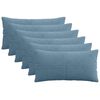 vidaXL Poszewka na poduszkę 6 pcs ALMELO niebieski 40 x 80 cm sztruks