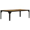 vidaXL Stolik kawowy, surowe drewno mango i stal, 110 cm