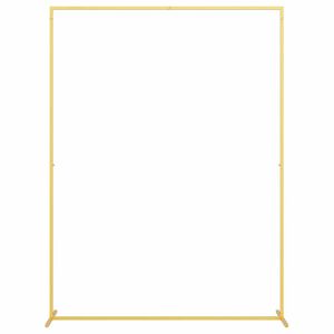 vidaXL Łuk Ślubny złoty 150 x 49,5 x 200 cm Stal