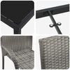 vidaXL Zestaw do jadalni w ogrodzie 5 pcs Szary