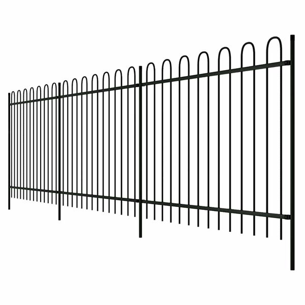 vidaXL Ogrodzenie 600 x 150 cm Stal Pokryta Proskiem