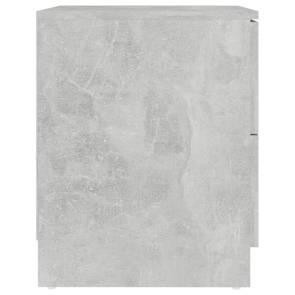 vidaXL Szafka nocna, szarość betonu, 40x40x50 cm