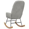 vidaXL Fotel bujany, jasnoszary, tapicerowany aksamitem