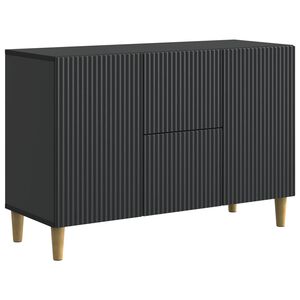 vidaXL Bufet Czarny 89 x 34,5 x 60 cm Drewno inżynieryjne