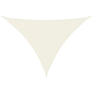 vidaXL Tr&oacute;jkątny żagiel ogrodowy, tkanina Oxford, 3x4x4 m, kremowy