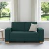 vidaXL Sofa 2-osobowa Ciemnozielona 160x78x84 cm Tkanina